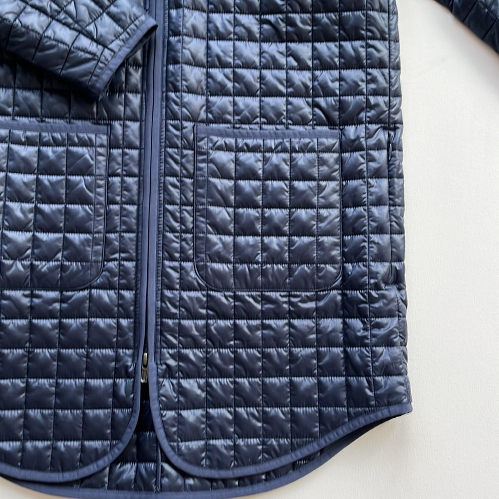 Athleta Grandview Shell Quilted Jacket- NWT- Navy- Size MEDIUM - Picture 3 of 8
